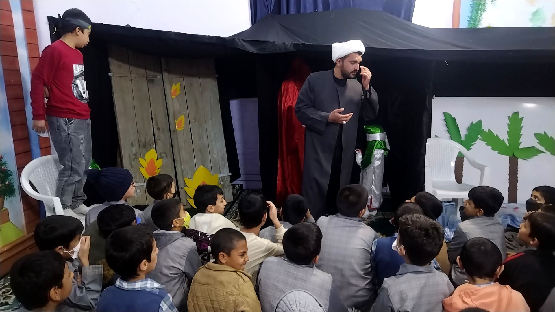 مراسم عزاداری حضرت زهرا (س) در دبستان پسرانه فضیلت 