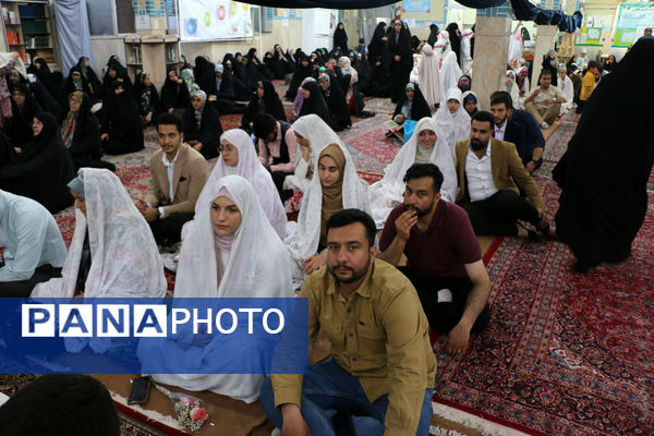 جشن ازدواج مسجدی 132 زوج جوان در قم - 2