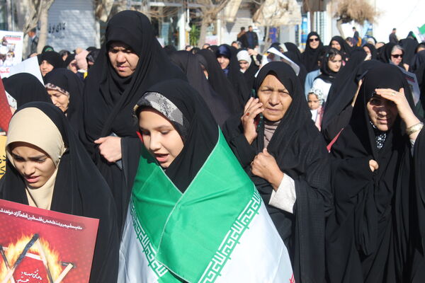 اتحاد مردم فاروج علیه آشوبگران و رژیم صهیونسیتی 