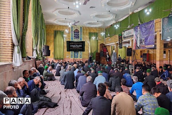مراسم عزاداری شهادت امام جعفر صادق علیه السلام در حسینیه شهربار
