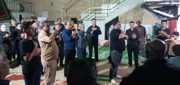 عزاداری اربعین خدمتگزاران حسینیه  ابوالفضلی فدافن در مشهد مقدس