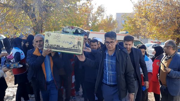 آیین استقبال از شهید گمنام در ناغان 