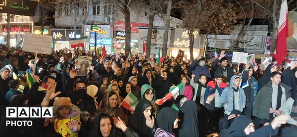 تجمع و راهپیمایی مردم بجنورد برای بیعت با رهبر جدید