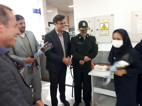 دیدار فرماندار آشخانه با پرستاران بیمارستان پورسینا