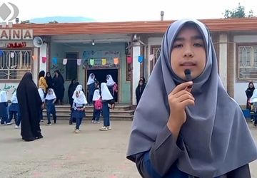 جشن نخستین روز ماه مهر در مدرسه محراب روستای فاضل آباد