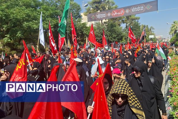 مراسم راهپیمایی جاماندگان اربعین حسینی در شیراز