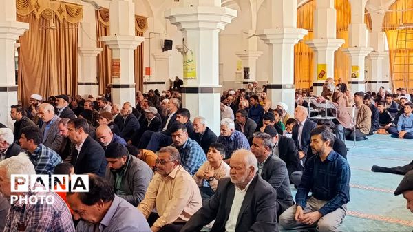 نخستین نماز جمعه ماه مبارک رمضان در شهرستان خلیل‌آباد 