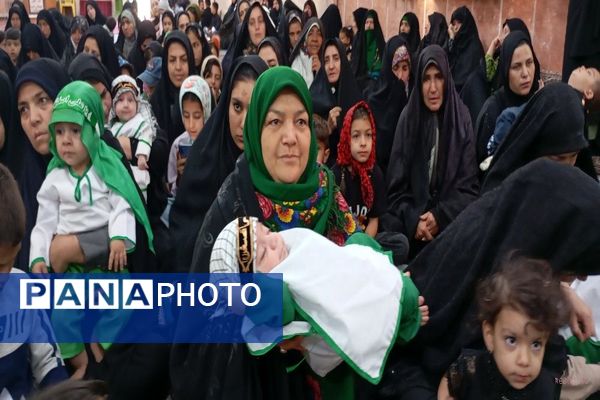 آیین شیرخوارگان حسینی در نخستین روز محرم در مساجد  نیشابور و شهر بار
