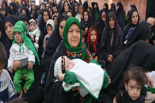 آیین شیرخوارگان حسینی در نخستین روز محرم در مساجد  نیشابور و شهر بار