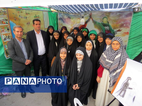 بازدید مدیرکل آموزش پرورش استان خراسان شمالی از غرفه‌های غدیرخم در بجنورد