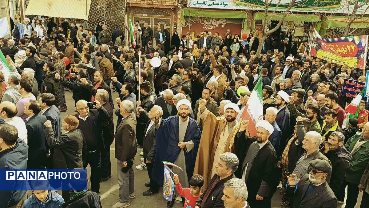 راهپیمایی یوم الله بیست و دوم بهمن ماه در خلیل آباد