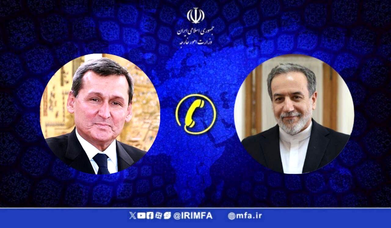 گفتگوی تلفنی وزرای امور خارجه جمهوری اسلامی ایران و ترکمنستان