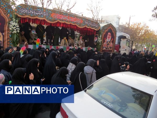 استقبال از شهدای گمنام در شهرستان بجنورد 