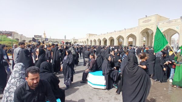 عزاداری زائران حضرت رضا (ع) 