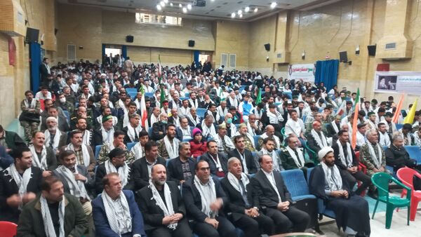 گردهمایی بزرگ بسیجیان در اسدآباد با حضور نمایندگان مجلس و امام جمعه