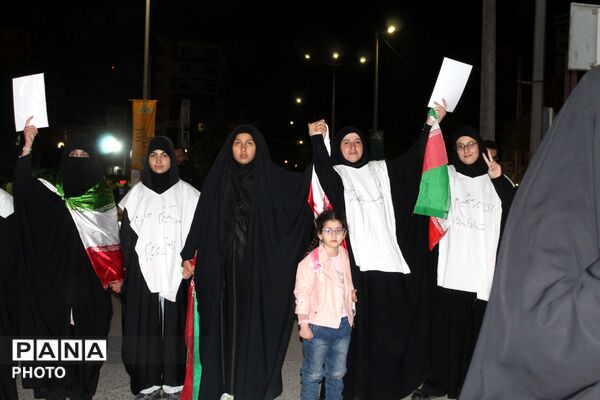 حرکت دسته عزاداری در شهرستان نیشابور