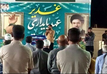 برگزاری آیین باشکوه عید غدیر در جوار امامزادگان حاجی‌آباد