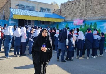 افتتاحیه سفیران سلامت در مدرسه شهید خاقانی شهرستان شیروان
