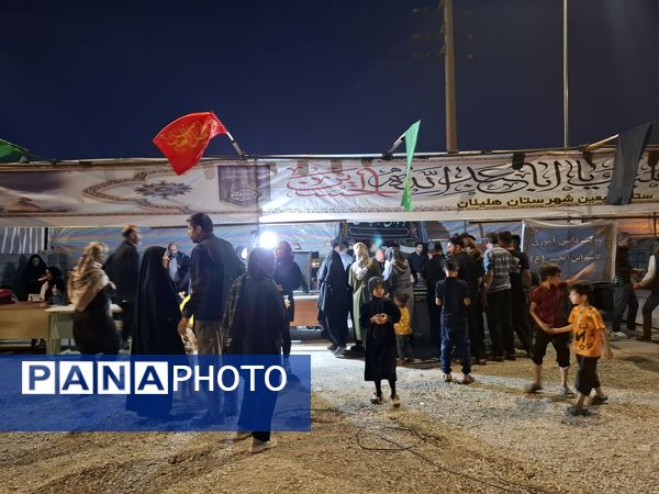 خدمات‌رسانی به زائران اباعبدالله الحسین (ع) درمواکب شهرستان هلیلان 