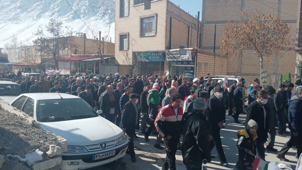 حضور پرشکوه مردم حماسه ساز بن در راهپپیمایی ۲۲ بهمن