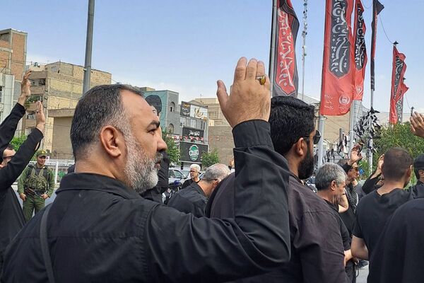 طنین فریاد «لبیک یا حسین(ع)» در پیاده‌روی باشکوه جاماندگان اربعین حسینی در شهرستان قدس