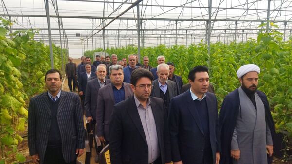 بازدید از گلخانه نمونه خسروشاه در هفته بسیج