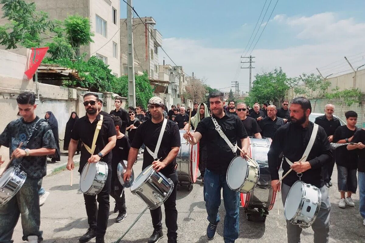مراسم سوگواری قمربنی هاشم (ع) در شهرک گلشهر چهاردانگه