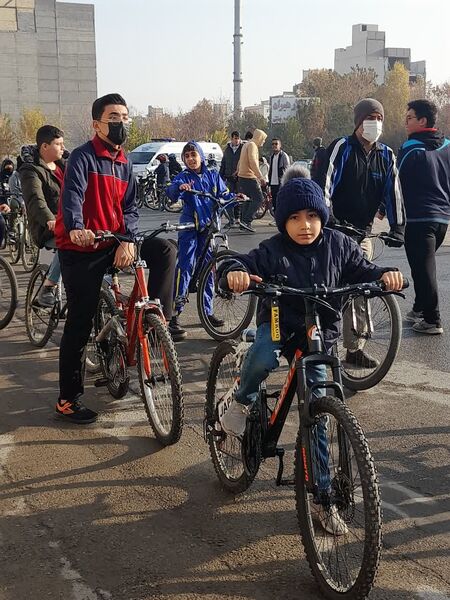 دومین همایش دوچرخه سواری در منطقه ۲ مشهد مقدس