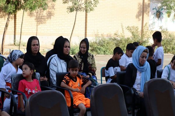 آیین افتتاح کلاس ورزش مدرسه ۲۲ بهمن روستای مندکان شهرستان پاکدشت  