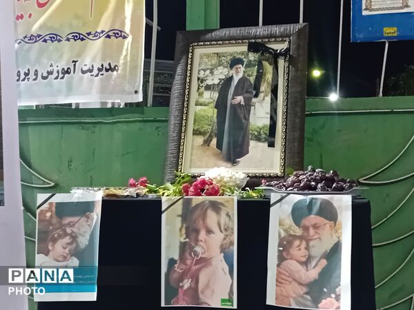 مراسم یادبود رهبر شهید در موکب آموزش و پرورش علی آبادکتول