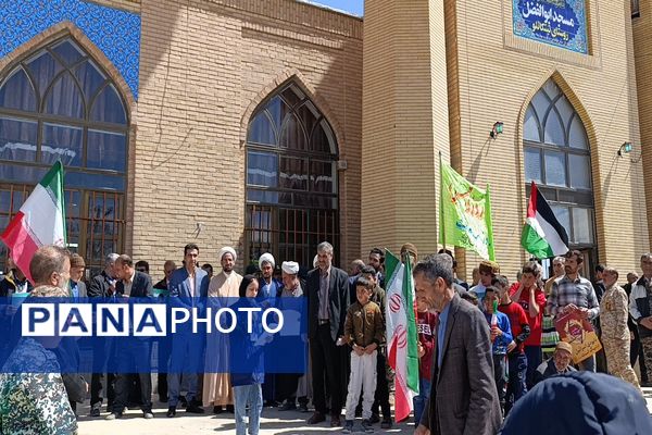 حضور پرشور مردم شهر تیتکانلو در راهپیمایی روز قدس 