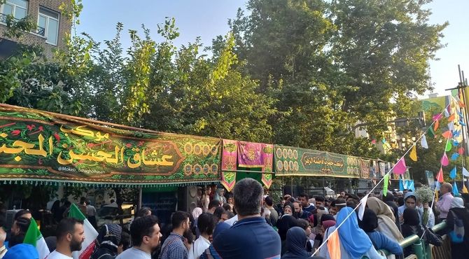 برپایی موکب مکتب الزهرا (س) در مهمانی ده کیلومتری
