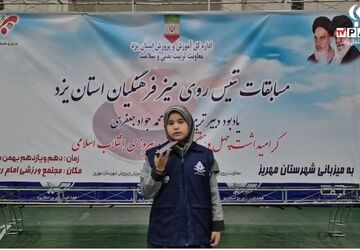 درخشش تنیس بازان فرهنگی در شهرستان مهریز 
