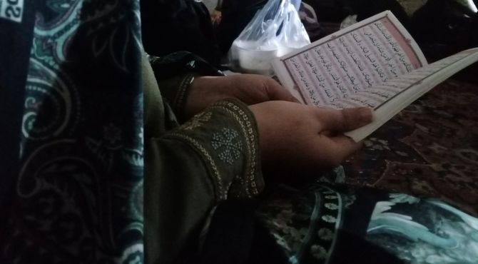 مراسم معنوی اعتکاف درمسجد جامع نیشابور