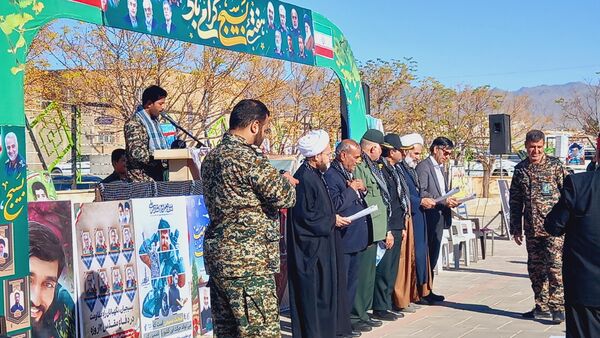 نمایش اقتدار بسیج در شهرستان خلیل آباد