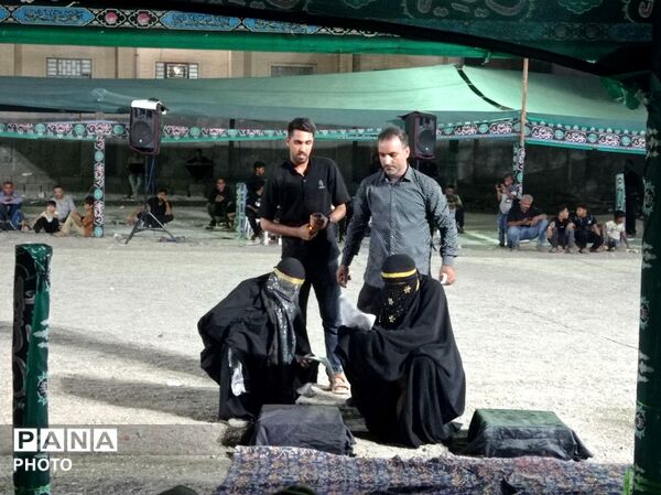 آیین سنتی تعزیه‌خوانی «عروسی شاهزاده قاسم» در محله زرکی میناب