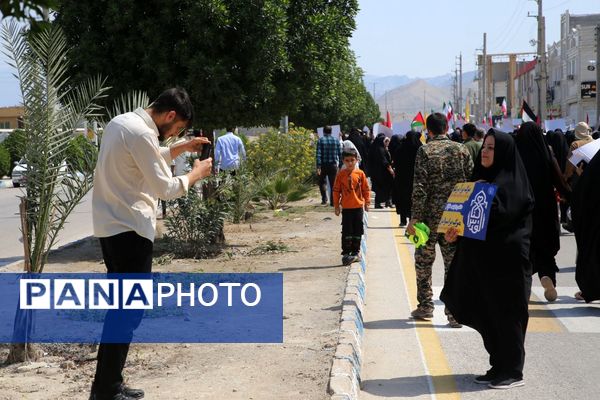 راهپیمایی روز قدس در تنگستان