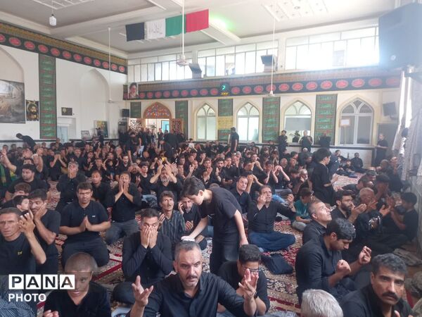 عزاداری واقامه نماز ظهر تاسوعای حسینی در مسجد غریب فدافن