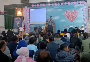 مراسم افتتاحیه اعتکاف دانش آموزی سازمان مدارس الگوی صالح در بجنورد