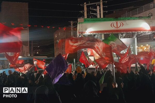 حضور جمعیت متحد مردم در میدان امام‌ خامنه‌ای شهرستان قدس 