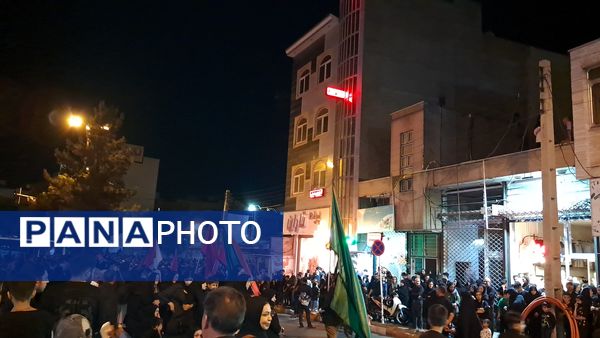 حرکت دسته عزاداری چلچراغ زنجان