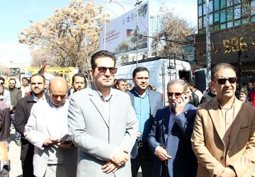 جلوه‌هایی از راهپیمایی روز قدس در بجنورد 