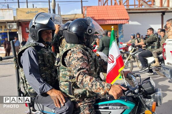 نمایش عظیم اقتدار جان‌فدایان ایران امام رضایی در باشت