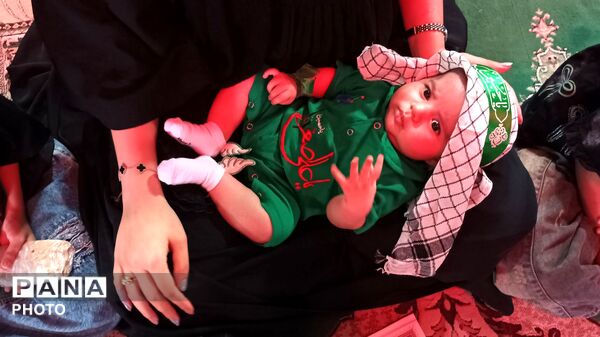 مراسم شیرخوارگان حسینی در مهدیه معلا شهر میلاجرد