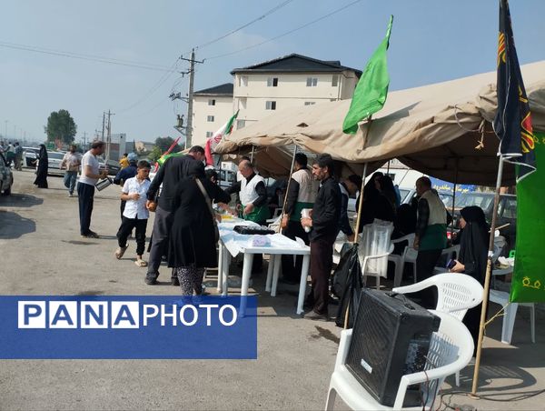 برپایی موکب امام رضا(ع) در میاندورود 