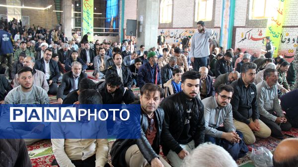 نماز عبادی سیاسی جمعه در هفته بسیج مستضعفین در نیشابور 