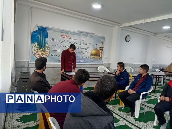 جلسه انجمن اسلامی مدرسه نمونه آیت الله خامنه ای