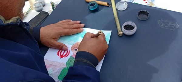 میز خوشنویسی در خلیل آباد