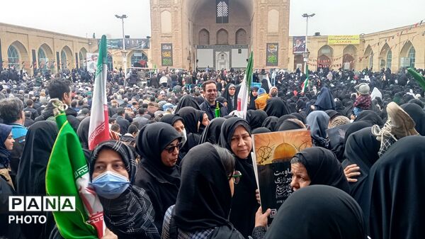 اقامه نماز عبادی سیاسی جمعه در روز قدس نیشابور 