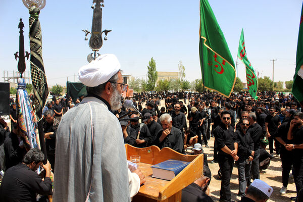 عزاداری تاسوعای حسینی در شهر درق 